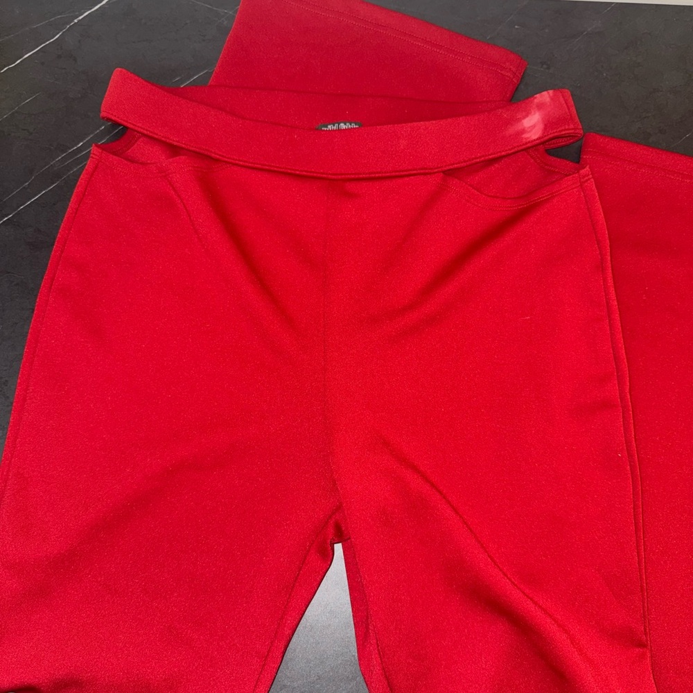 Vibrant Red Pants